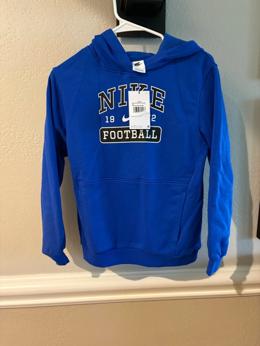 Nike Royal Blue Fleece Football Pullover Hoodie